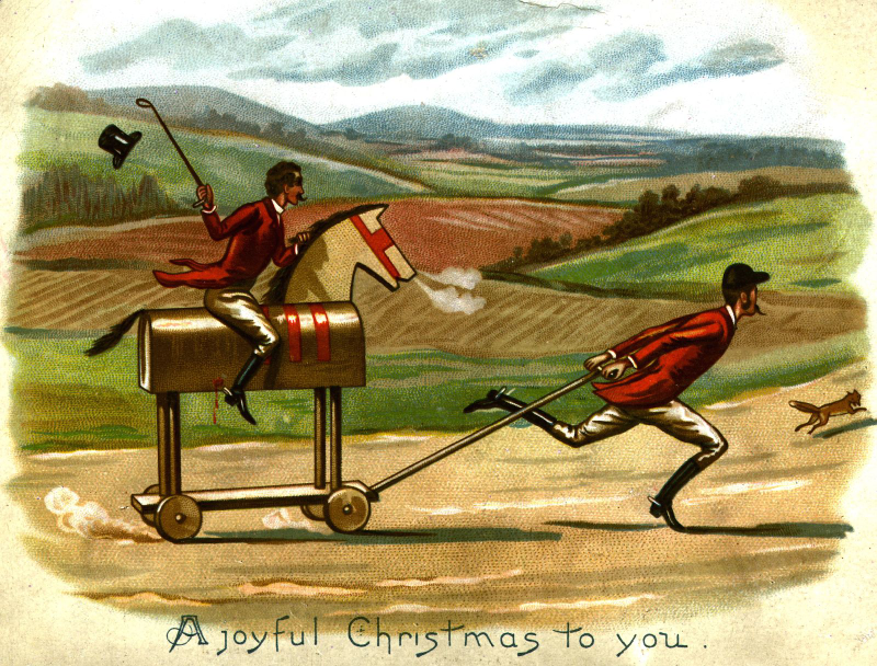 Illustration for article titled The Most Surreal Holiday Cards Ever Printed